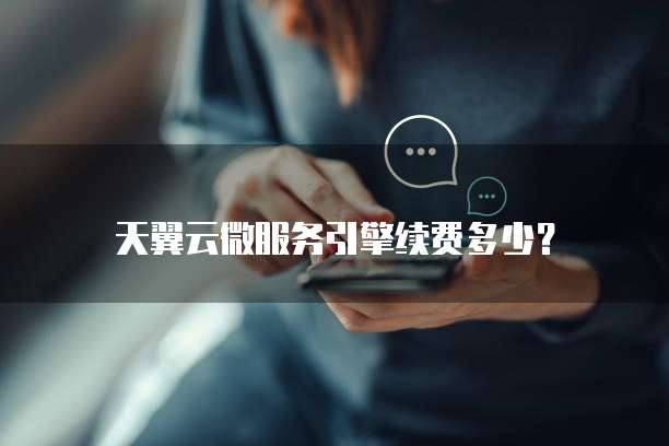 天翼云微服务引擎续费多少?