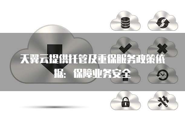 天翼云提供托管及重保服务政策依据:保障业务安全