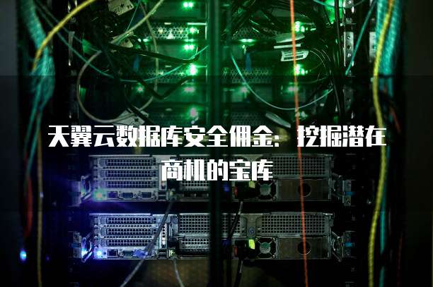 天翼云数据库安全佣金:挖掘潜在商机的宝库