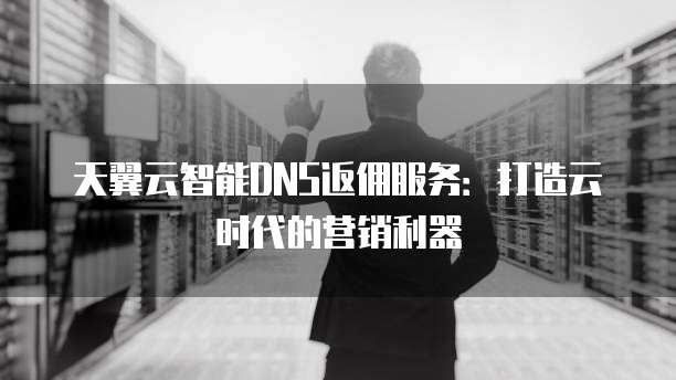天翼云智能DNS返佣服务:打造云时代的营销利器