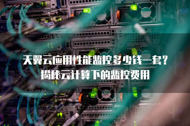 天翼云应用性能监控多少钱一套？揭秘云计算下的监控费用