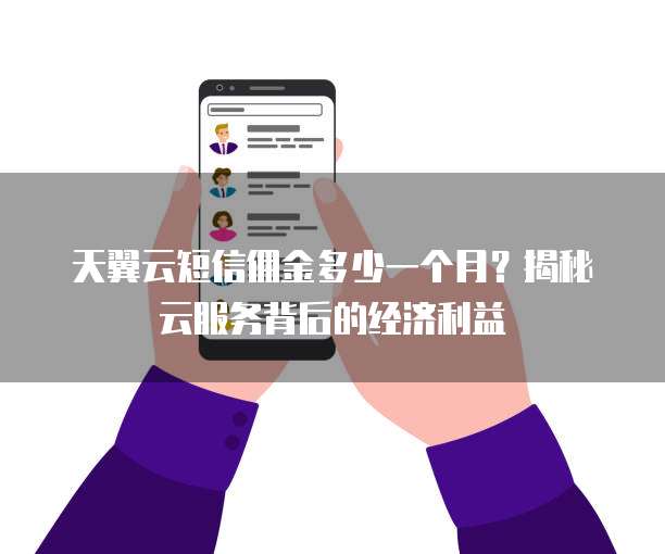 天翼云短信佣金多少一个月?揭秘云服务背后的经济利益