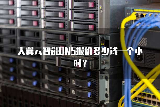 天翼云智能DNS报价多少钱一个小时?
