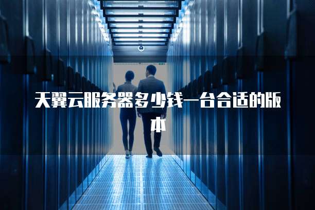 天翼云服务器多少钱一台合适的版本
