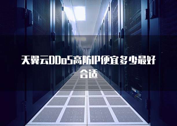 天翼云DDoS高防IP便宜多少最好合适