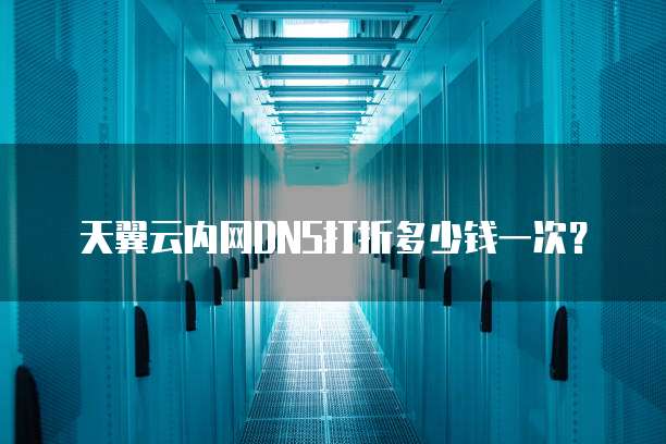 天翼云内网DNS打折多少钱一次?
