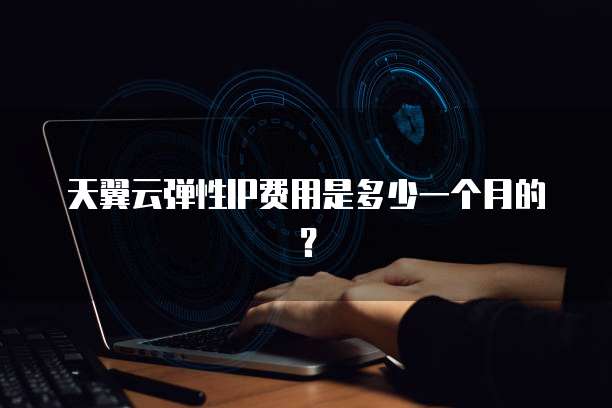 天翼云弹性IP费用是多少一个月的?