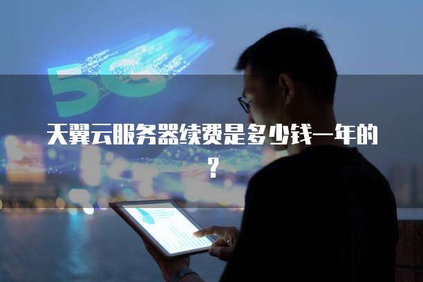 天翼云服务器续费是多少钱一年的?