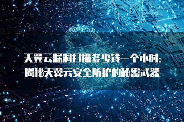 天翼云漏洞扫描多少钱一个小时:揭秘天翼云安全防护的秘密武器