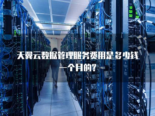 天翼云数据管理服务费用是多少钱一个月的？