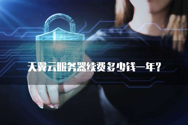 天翼云服务器续费多少钱一年?
