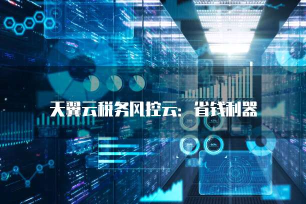 天翼云税务风控云:省钱利器