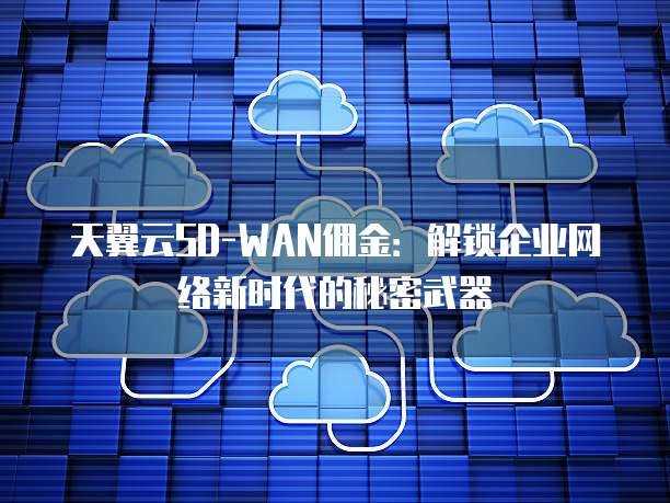 天翼云SD-WAN佣金:解锁企业网络新时代的秘密武器