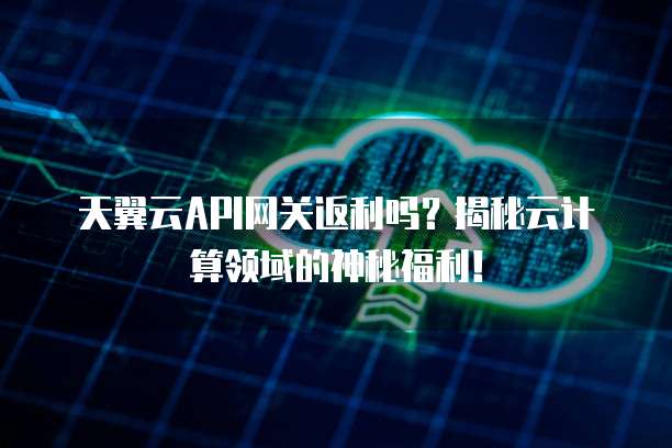 天翼云API网关返利吗?揭秘云计算领域的神秘福利!
