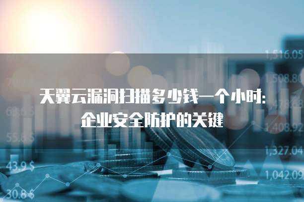 天翼云漏洞扫描多少钱一个小时:企业安全防护的关键