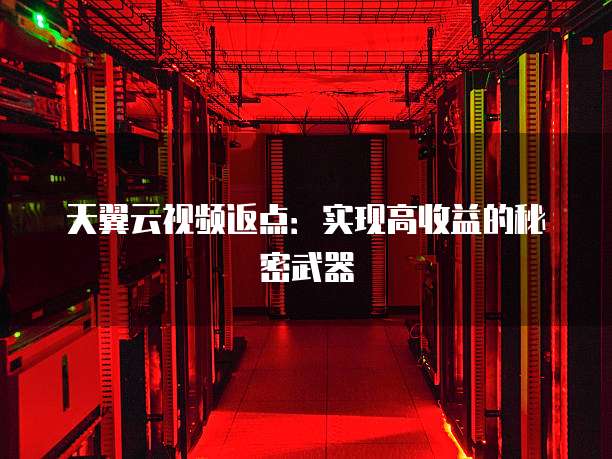 天翼云视频返点:实现高收益的秘密武器