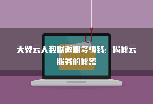 天翼云大数据返佣多少钱:揭秘云服务的秘密