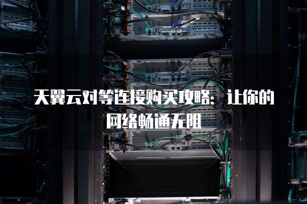 天翼云对等连接购买攻略:让你的网络畅通无阻