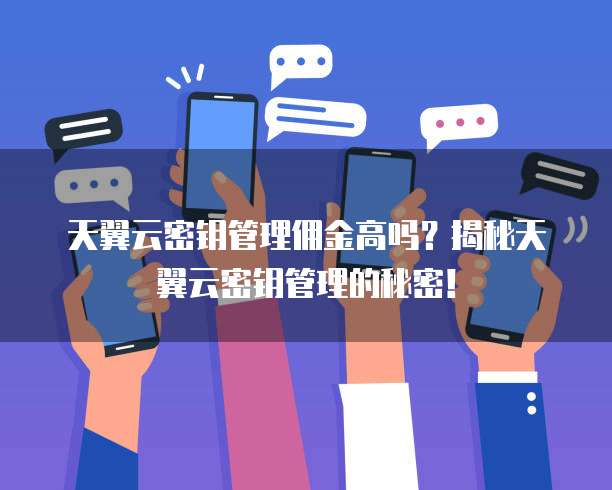 天翼云密钥管理佣金高吗?揭秘天翼云密钥管理的秘密!