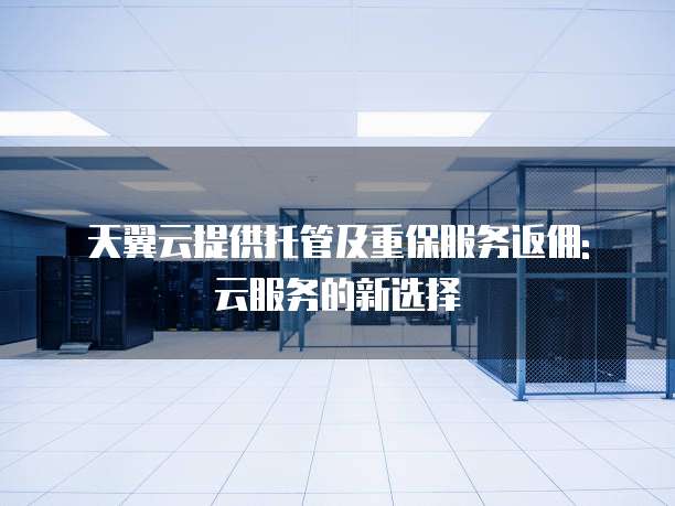 天翼云提供托管及重保服务返佣: 云服务的新选择