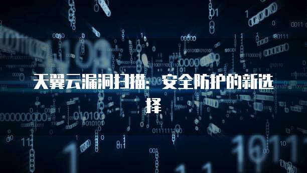 天翼云漏洞扫描:安全防护的新选择