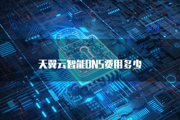 天翼云智能DNS费用多少