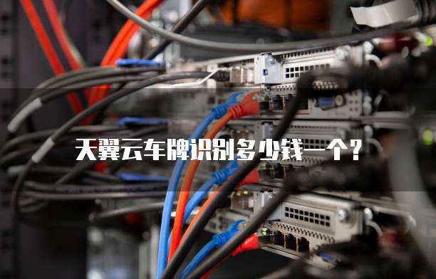 天翼云车牌识别多少钱一个?