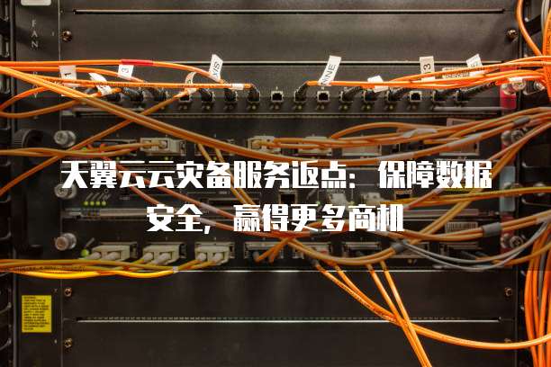 天翼云云灾备服务返点:保障数据安全,赢得更多商机