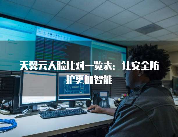 天翼云人脸比对一览表:让安全防护更加智能