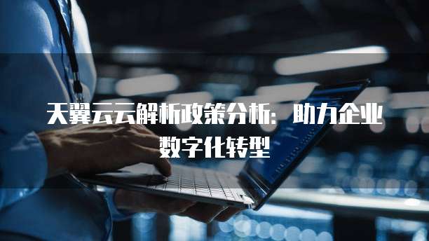 天翼云云解析政策分析:助力企业数字化转型
