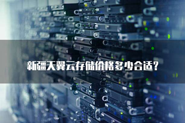 新疆天翼云存储价格多少合适?