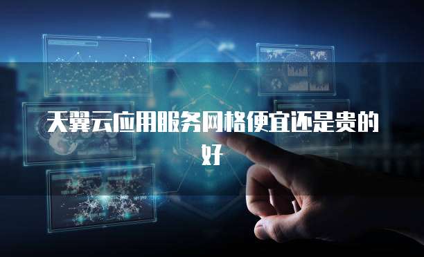 天翼云应用服务网格便宜还是贵的好
