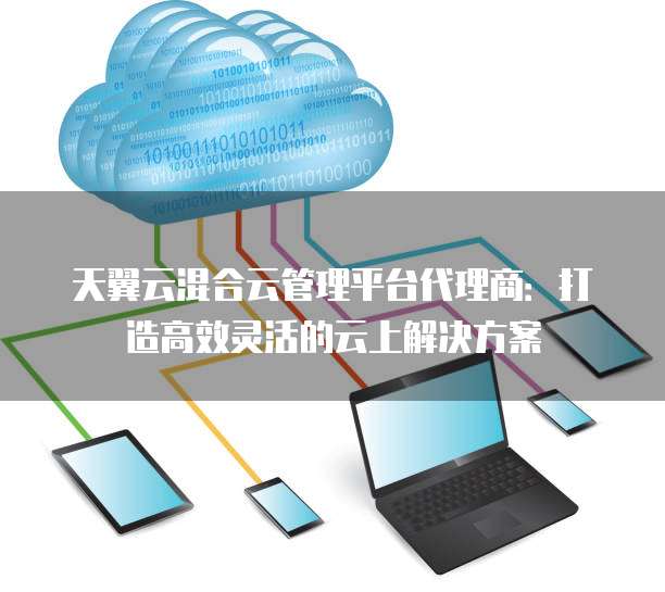 天翼云混合云管理平台代理商：打造高效灵活的云上解决方案