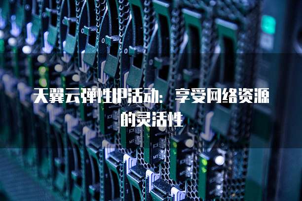 天翼云弹性IP活动：享受网络资源的灵活性
