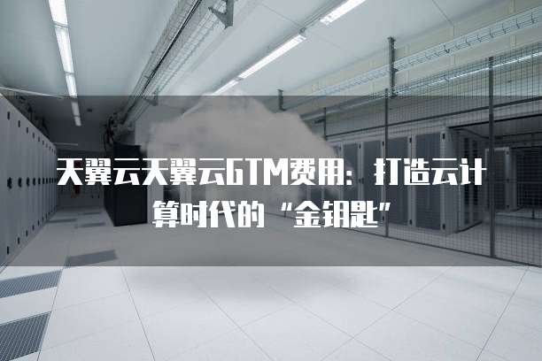 天翼云天翼云GTM费用：打造云计算时代的&ldquo;金钥匙&rdquo;