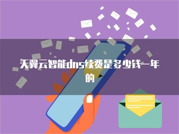 天翼云智能dns续费是多少钱一年的