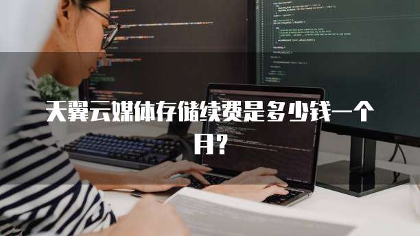 天翼云媒体存储续费是多少钱一个月?