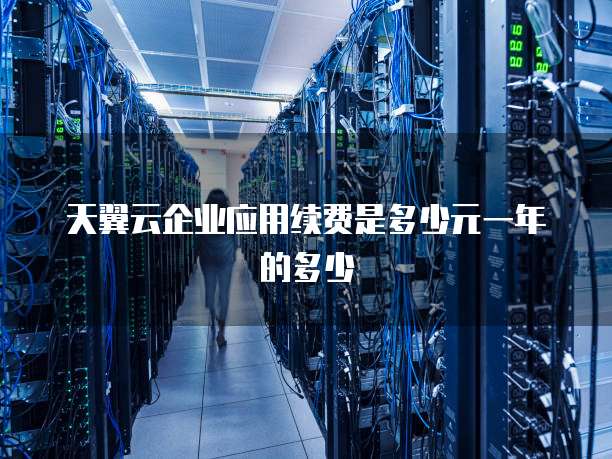 天翼云企业应用续费是多少元一年的多少
