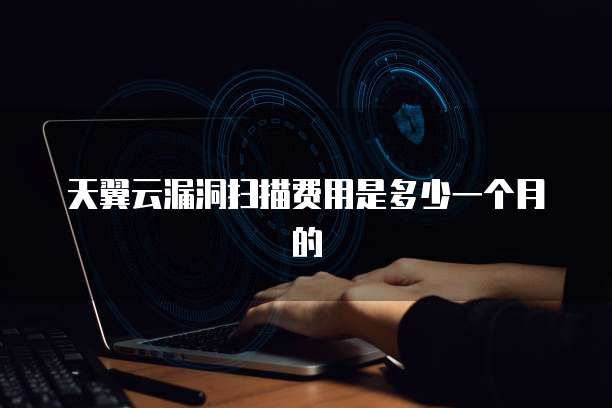 天翼云漏洞扫描费用是多少一个月的