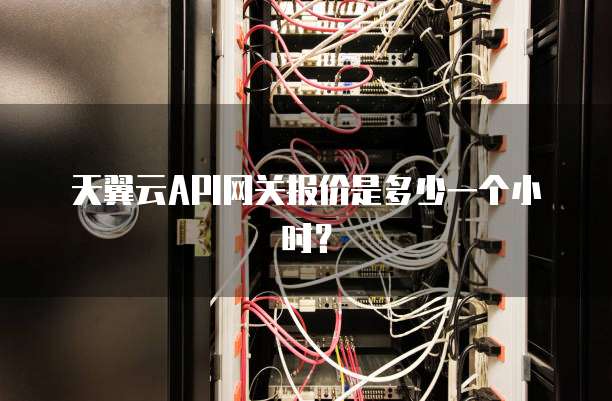 天翼云API网关报价是多少一个小时?