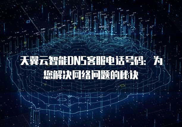 天翼云智能DNS客服电话号码:为您解决网络问题的秘诀