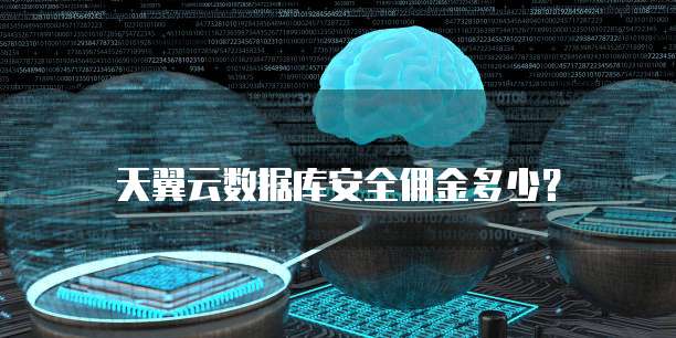 天翼云数据库安全佣金多少?