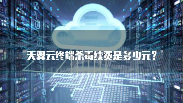天翼云终端杀毒续费是多少元？