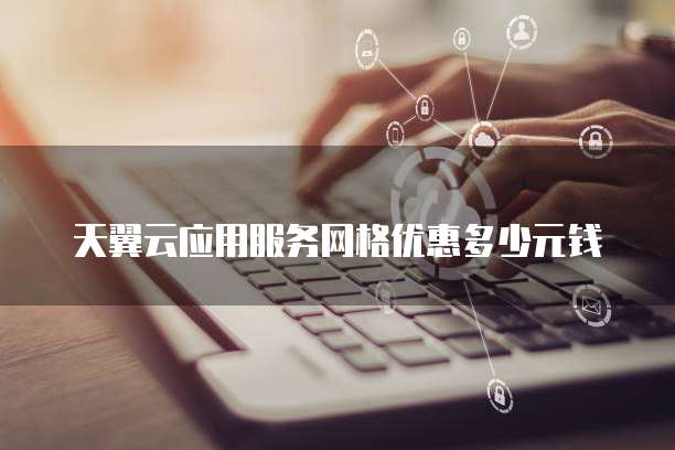 天翼云应用服务网格优惠多少元钱