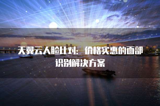 天翼云人脸比对:价格实惠的面部识别解决方案