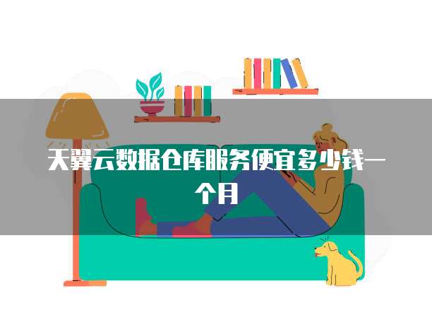 天翼云数据仓库服务便宜多少钱一个月