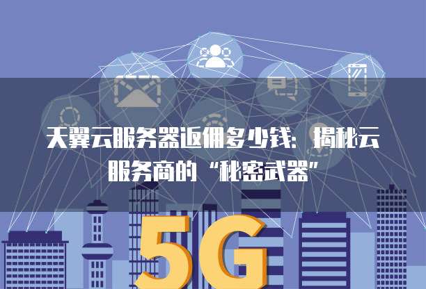 天翼云服务器返佣多少钱：揭秘云服务商的&ldquo;秘密武器&rdquo;