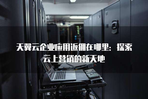 天翼云企业应用返佣在哪里:探索云上营销的新天地