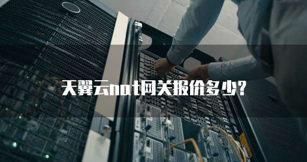 天翼云nat网关报价多少?