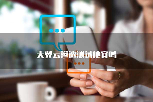 天翼云渗透测试便宜吗